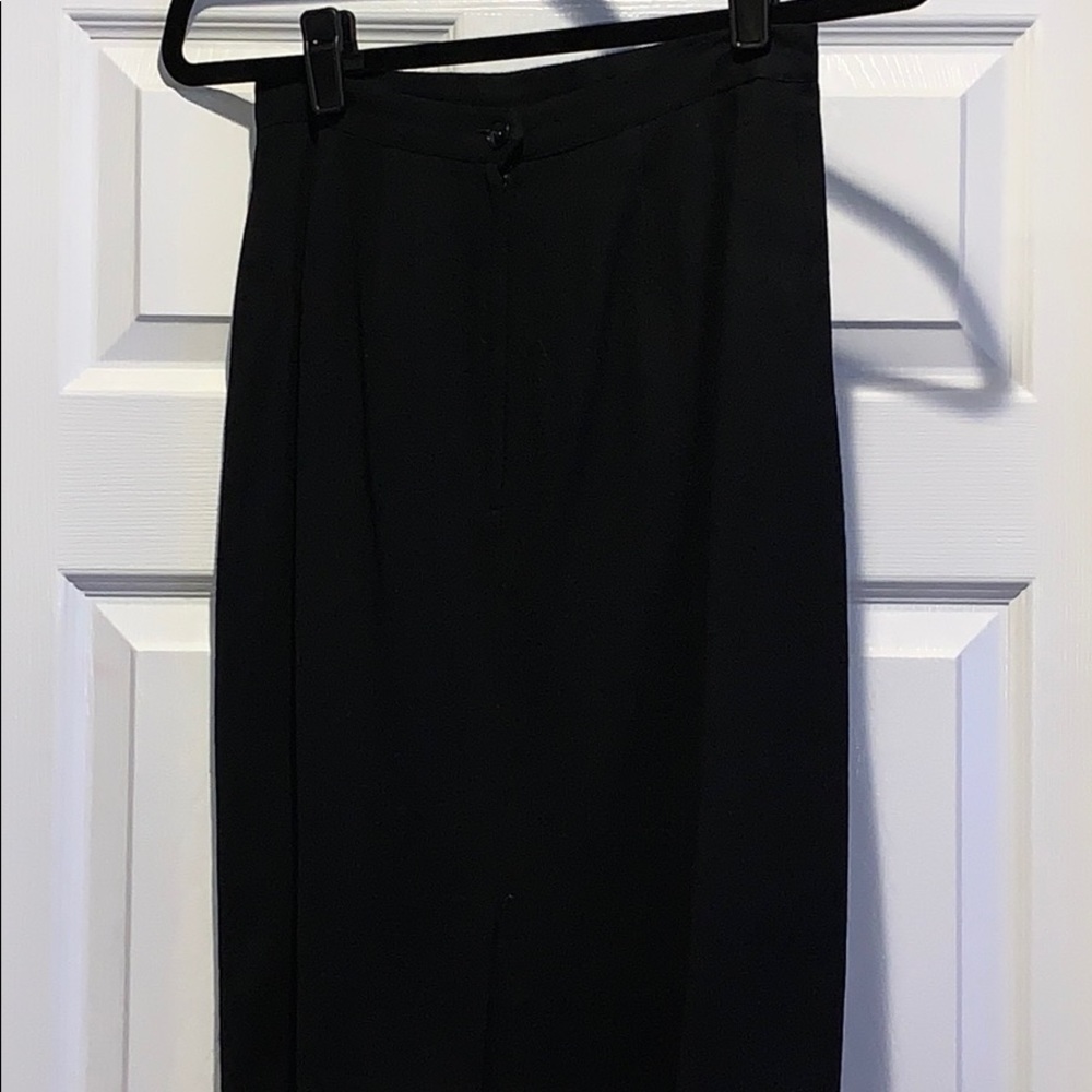 Albert Nipon Vintage Black Wool Suit - image 6